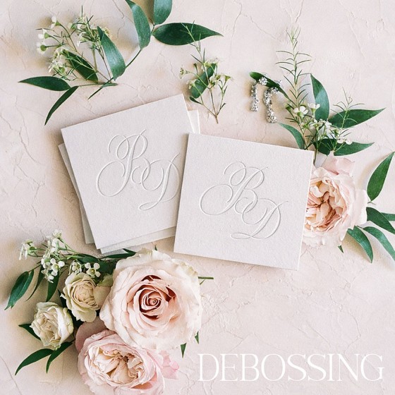 Blind Debossed Invites - NEW!