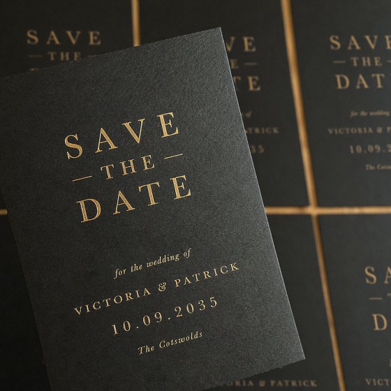 Luxury Foil Press Save the Dates