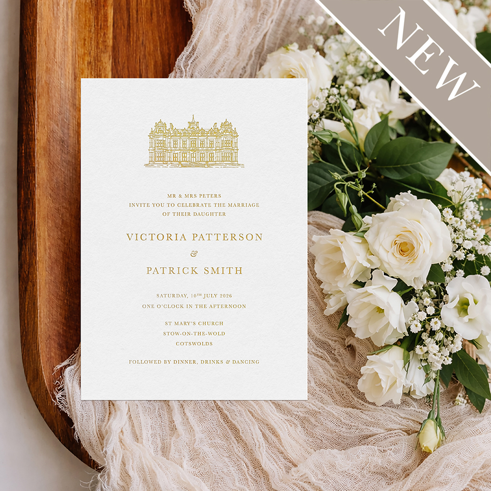 'Regency' Foil Pressed Wedding Invitation