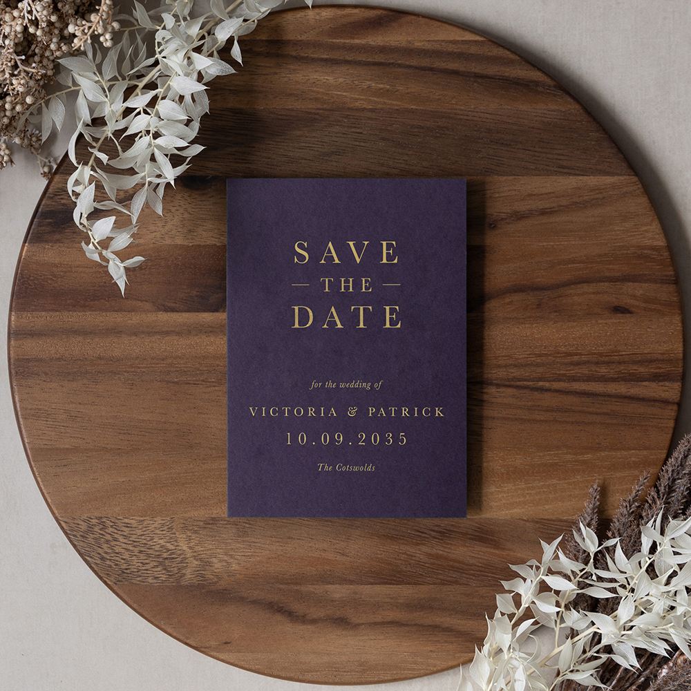'ALC4 Alchemist' Foil Press Save the Date