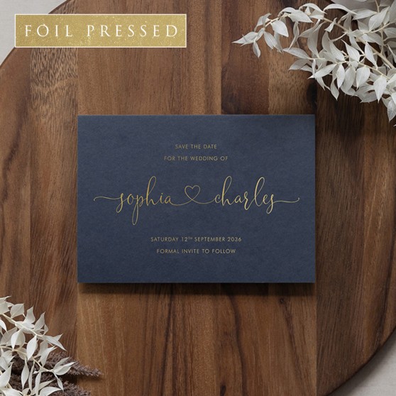 'Edward' Foil Press Save the Date