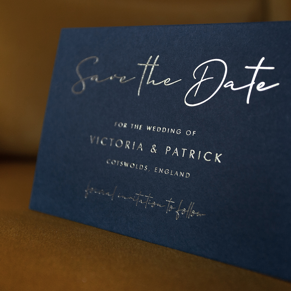 'MM02' Foil Press Save the Date