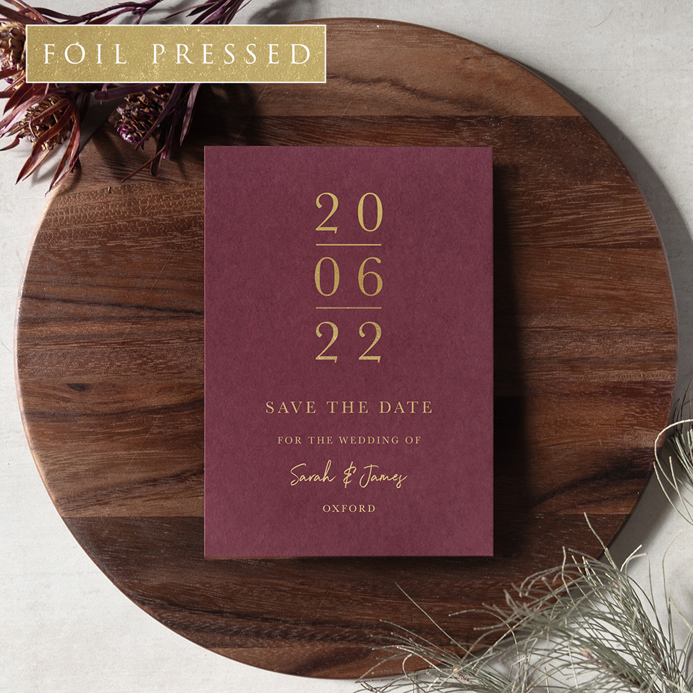 'Oliver' Foil Press Save the Date