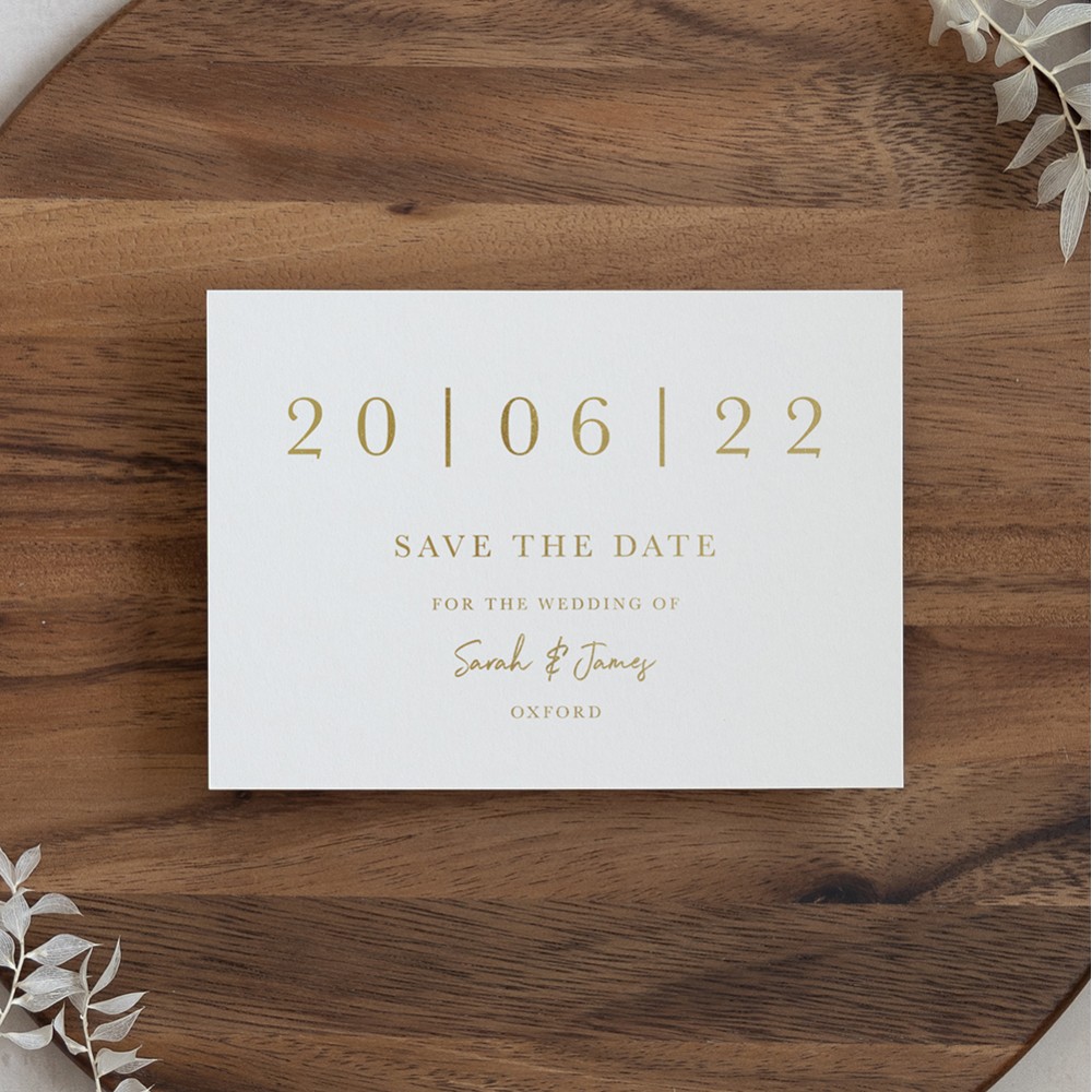 'Oliver' Foil Press Save the Date