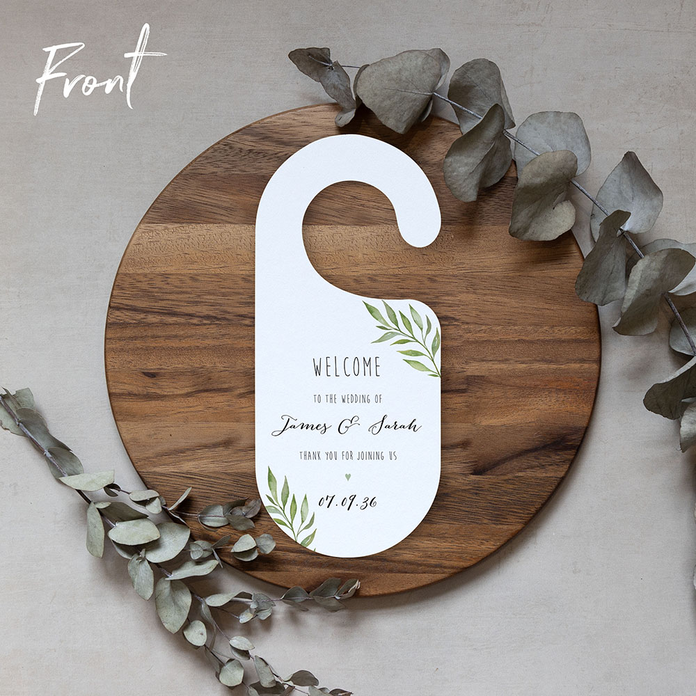'Green Leaf' Door Hanger
