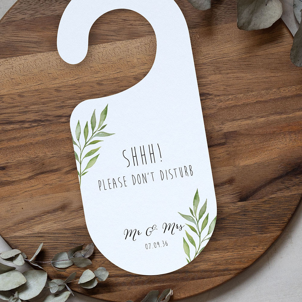 'Green Leaf' Door Hanger