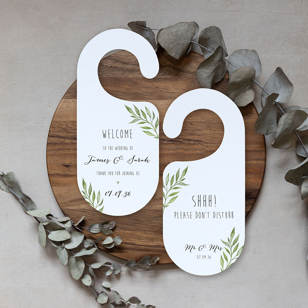 'Green Leaf' Door Hanger