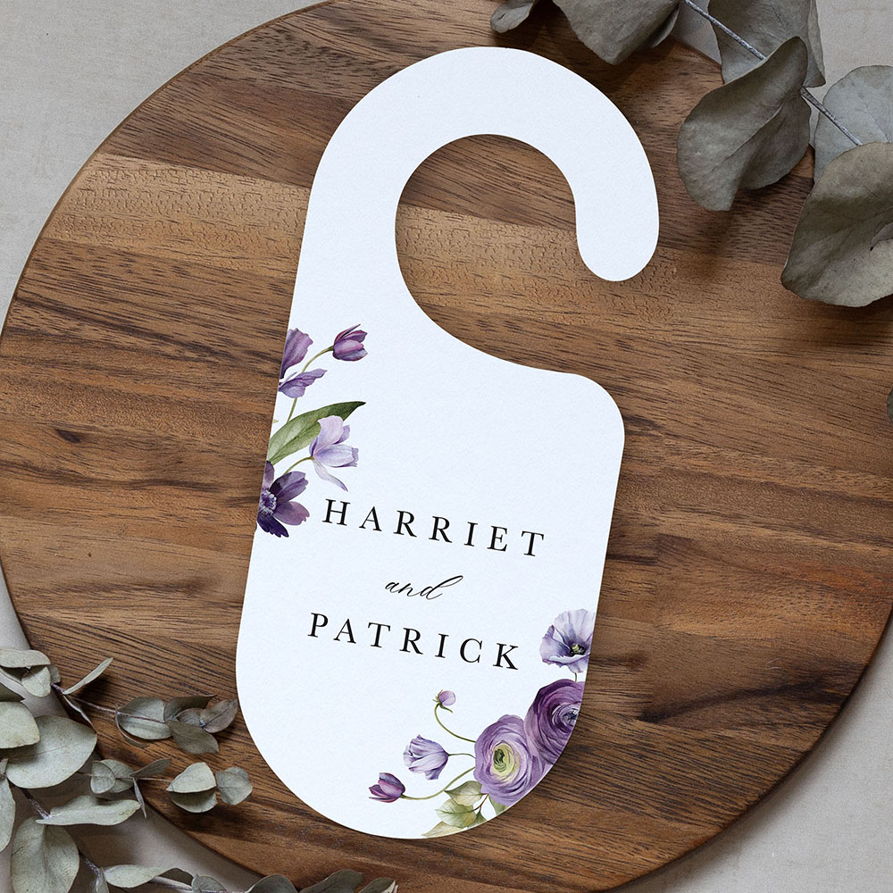 'Royal Blooms' Door Hanger