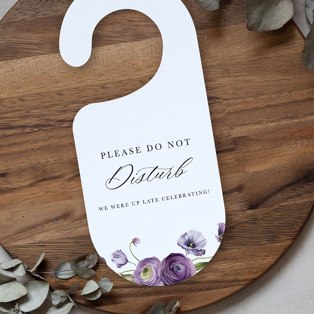 'Royal Blooms' Door Hanger