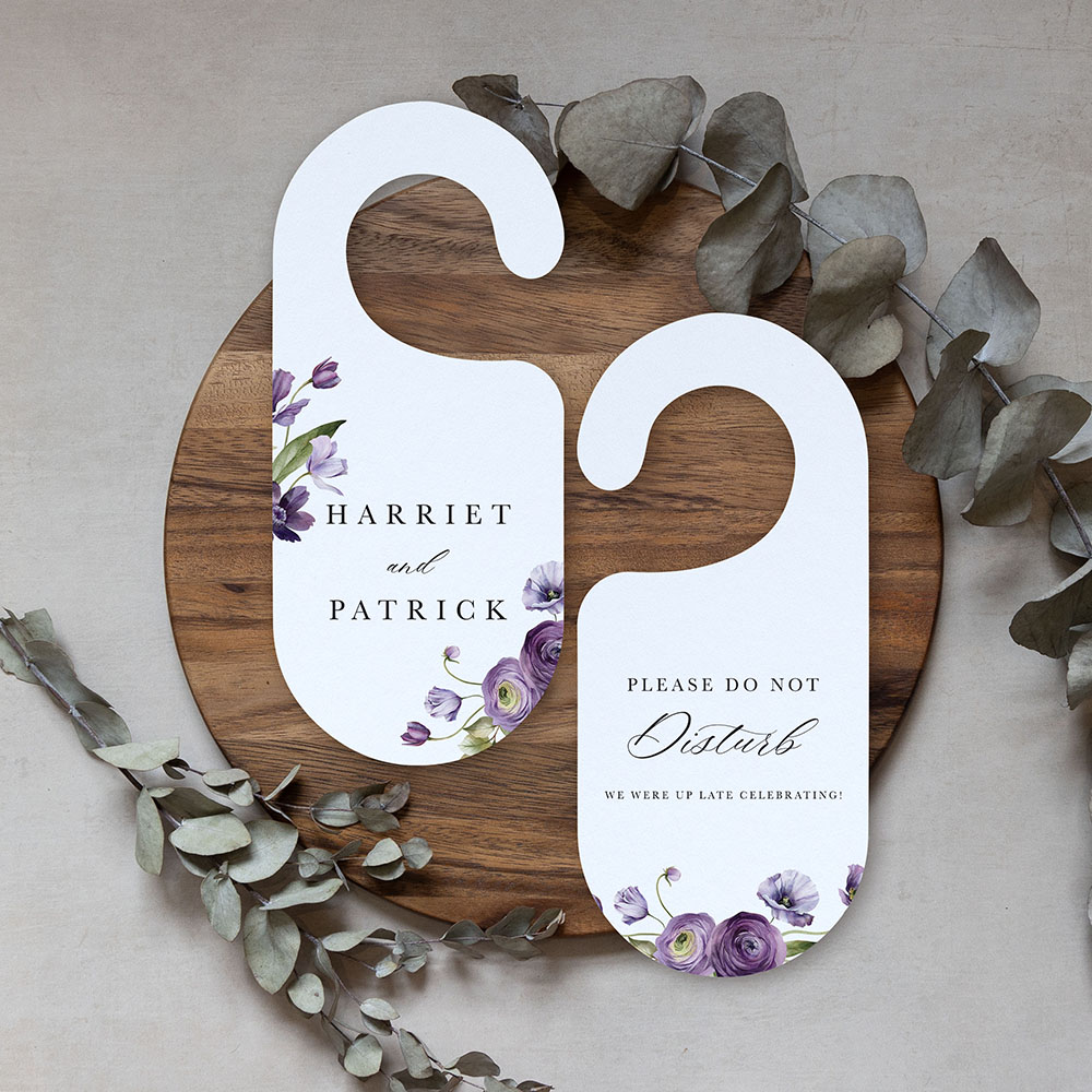 'Royal Blooms' Door Hanger