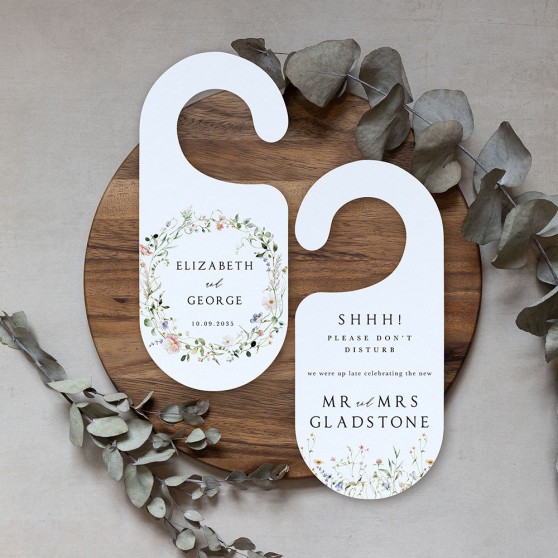'Vintage Botanical' Door Hanger