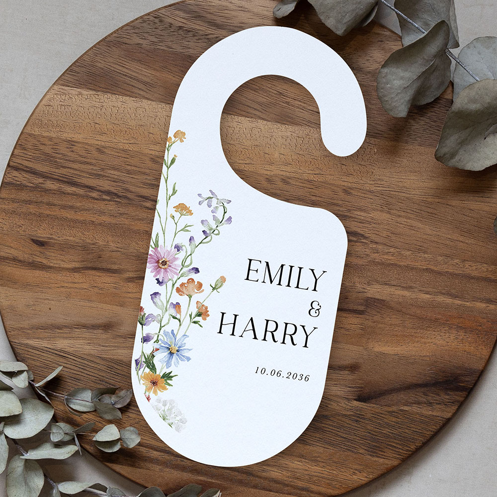 'Wild Flower Garden' Door Hanger