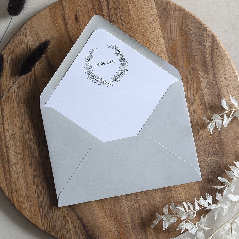 'Alice' Printed Envelope Liner Sample with Envelope