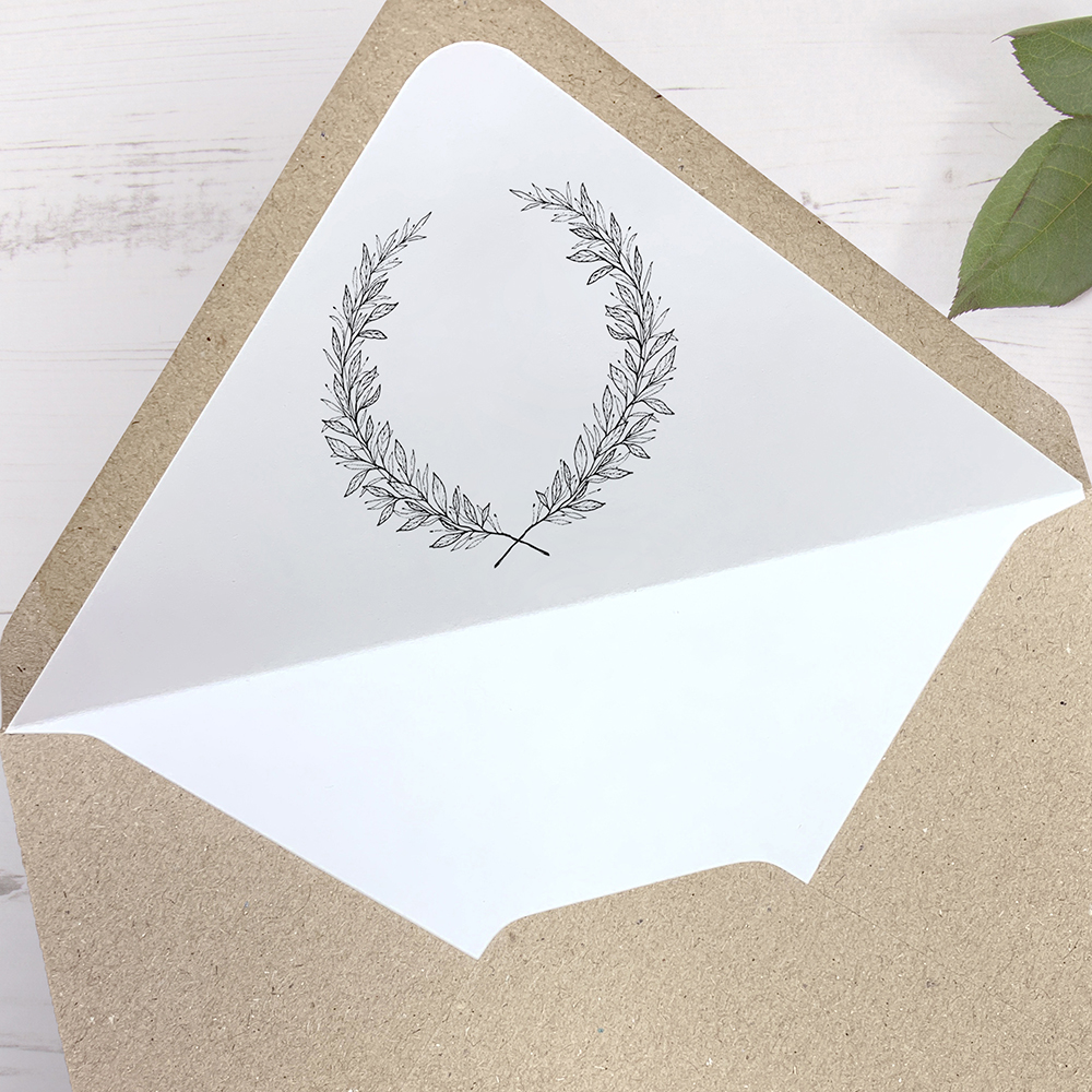 'Alice' Printed Envelope Liner with Envelope