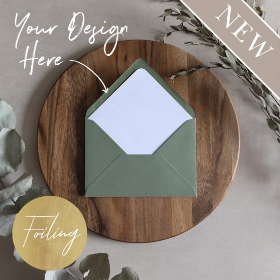 'Any Design' Digital Foil Envelope Liner