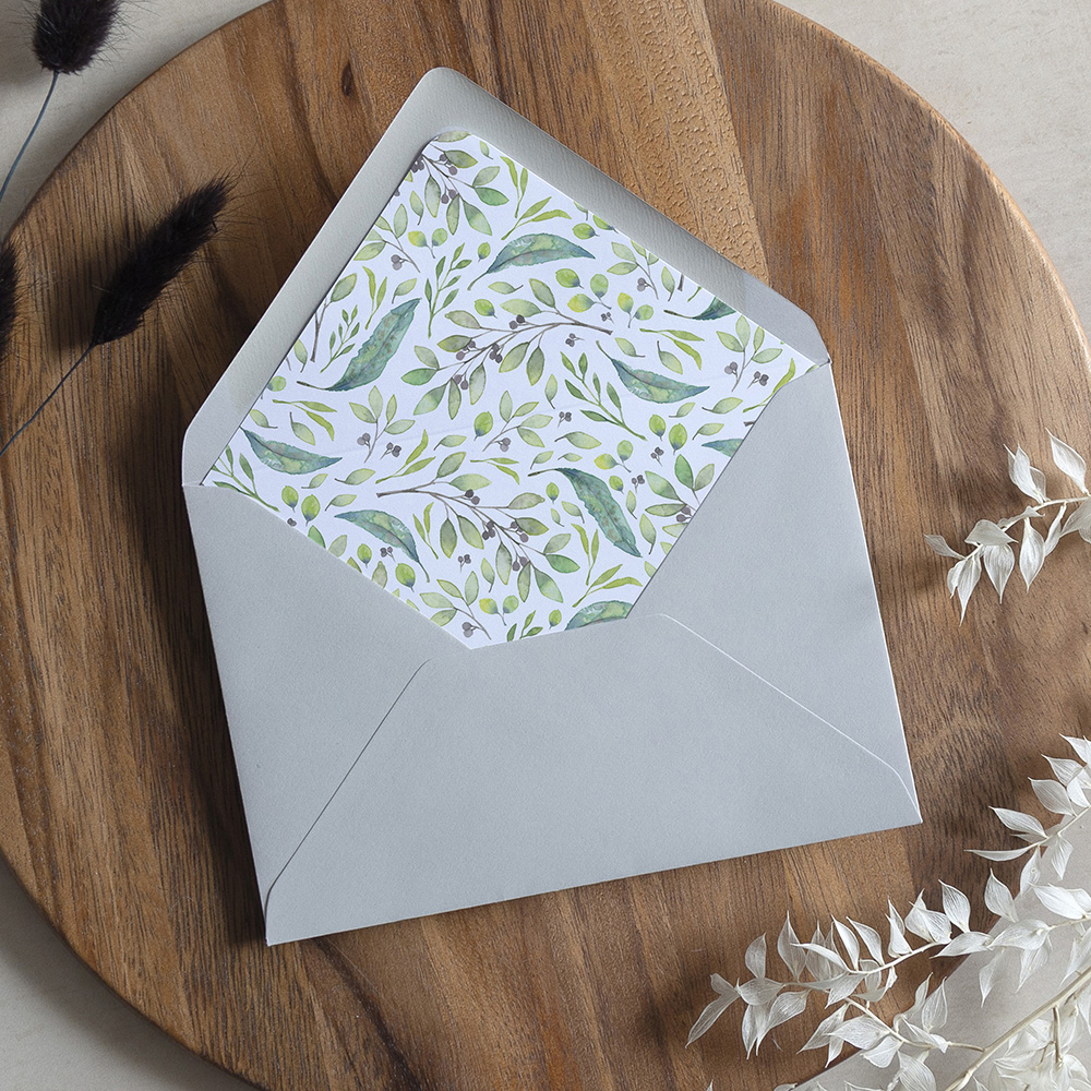 'Arabella' Printed Envelope Liner with Envelope