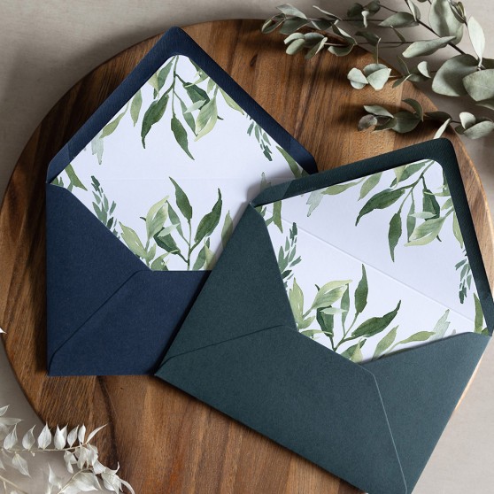 'Back to Nature' Printed Envelope Liner with Envelope