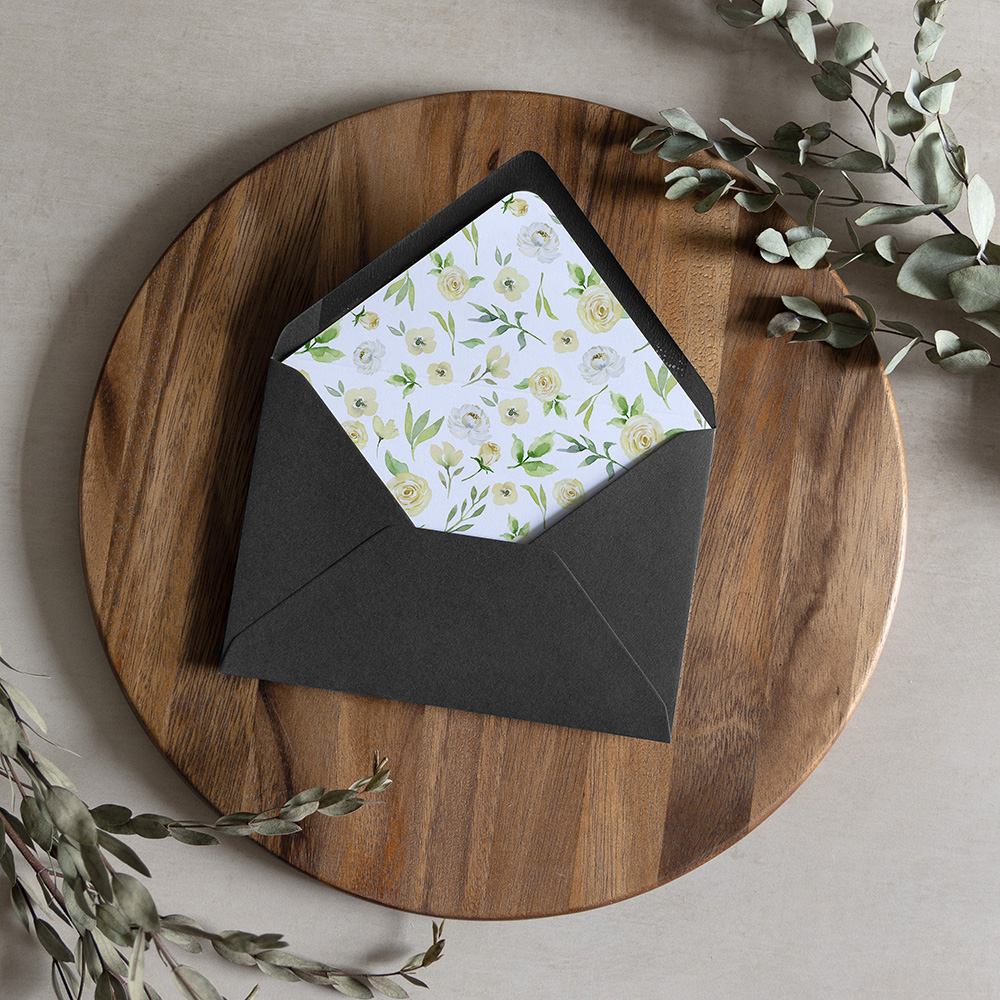 'Daphne' Printed Envelope Liner with Envelope