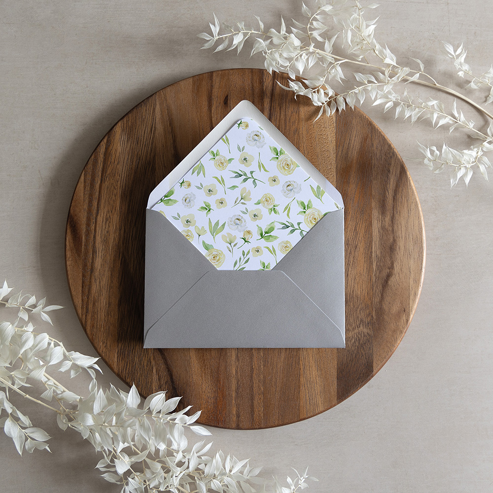 'Daphne' Printed Envelope Liner with Envelope