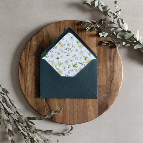 'Daphne' Printed Envelope Liner with Envelope