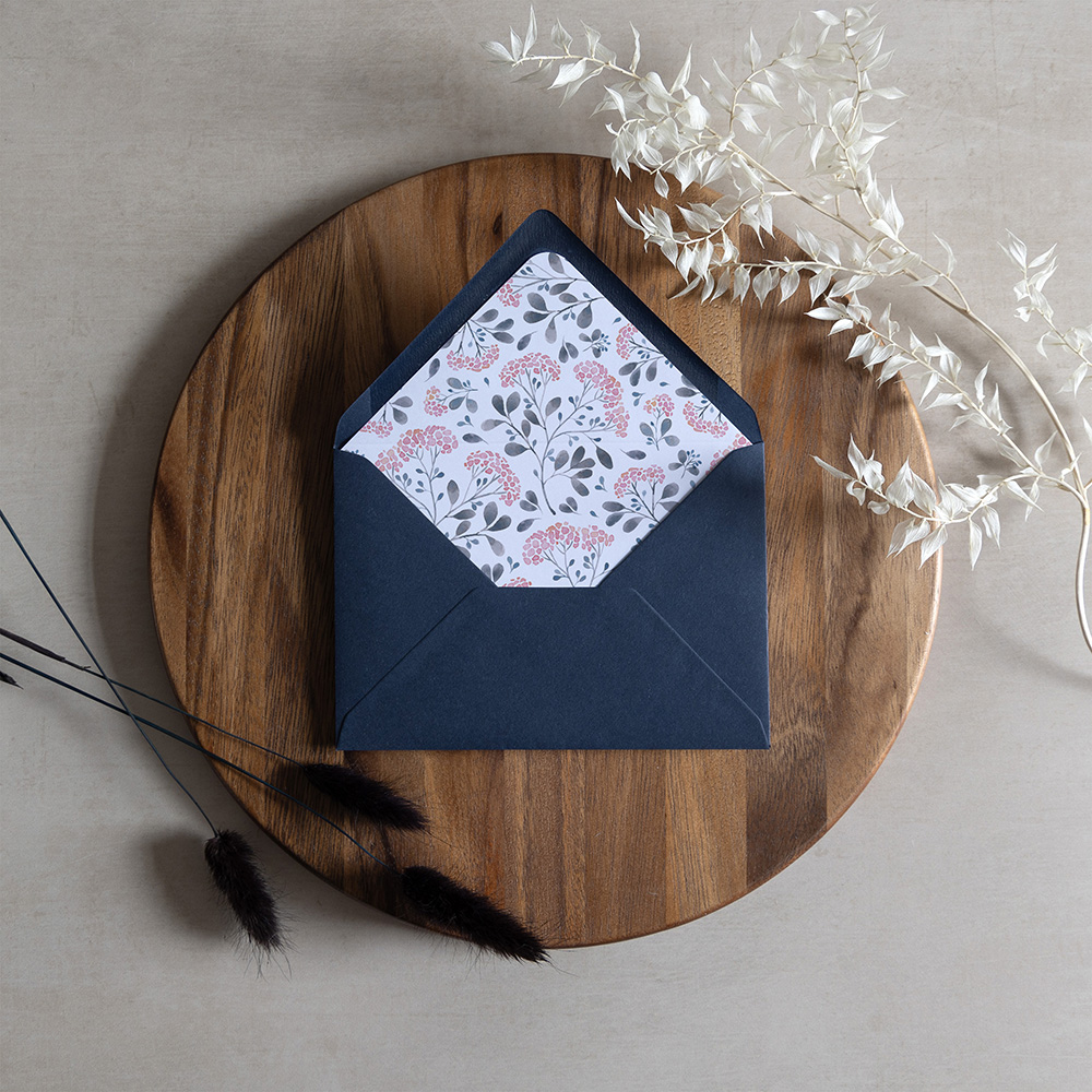'Felicity' Printed Envelope Liner with Envelope