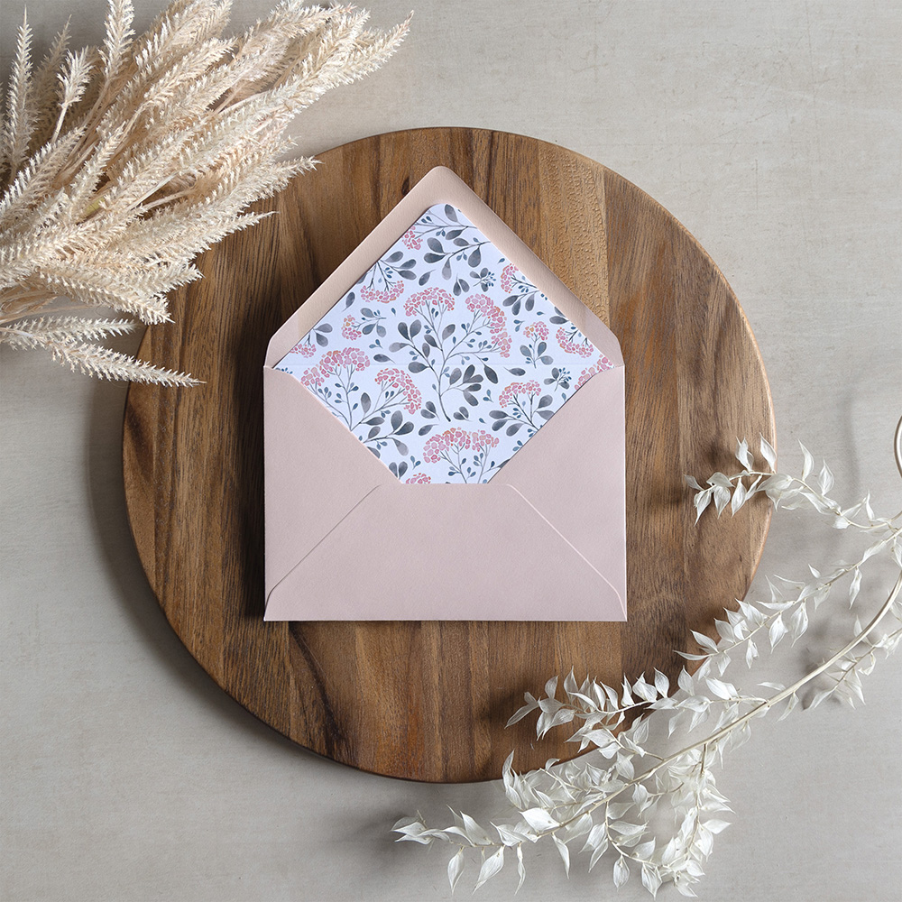 'Felicity' Printed Envelope Liner with Envelope