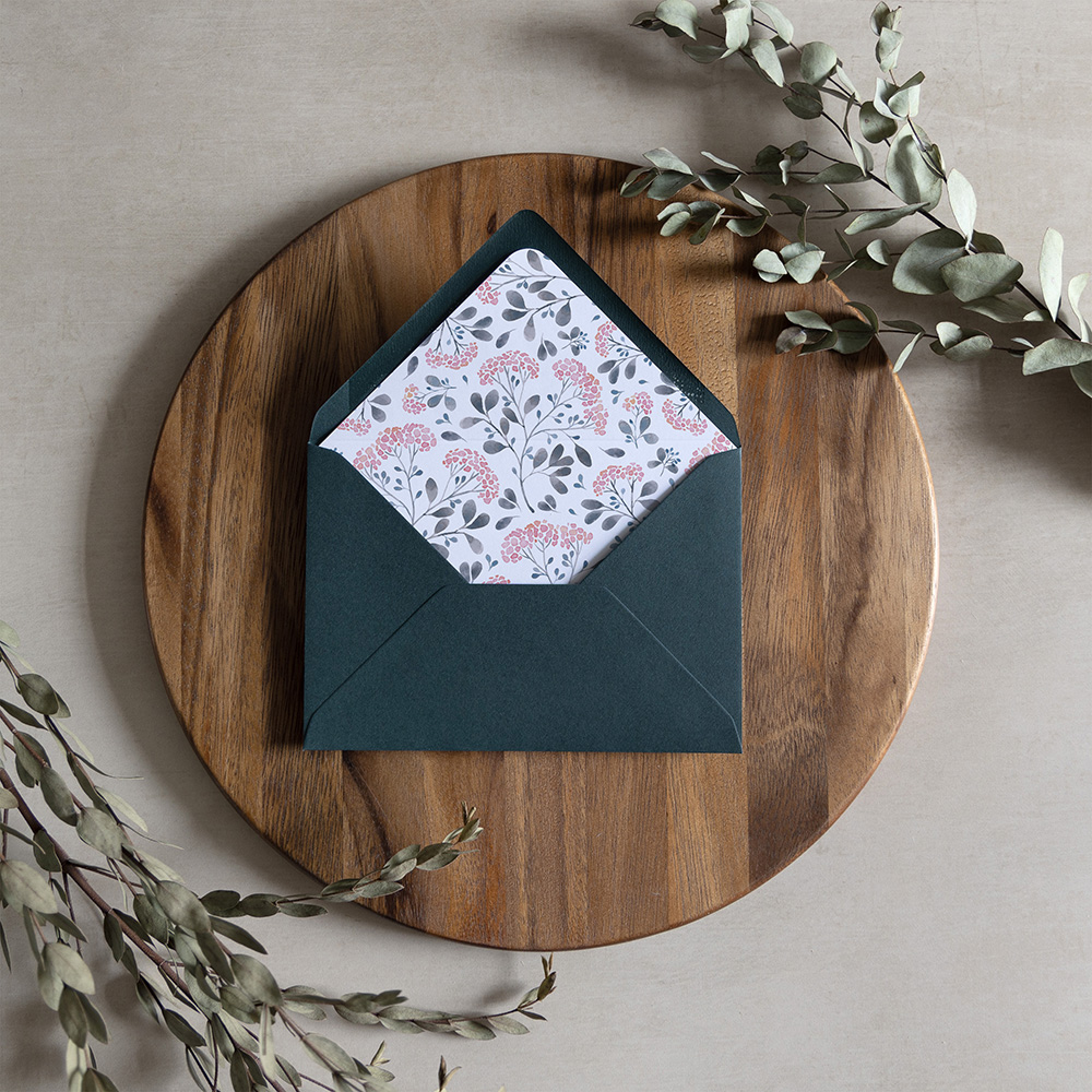 'Felicity' Printed Envelope Liner with Envelope