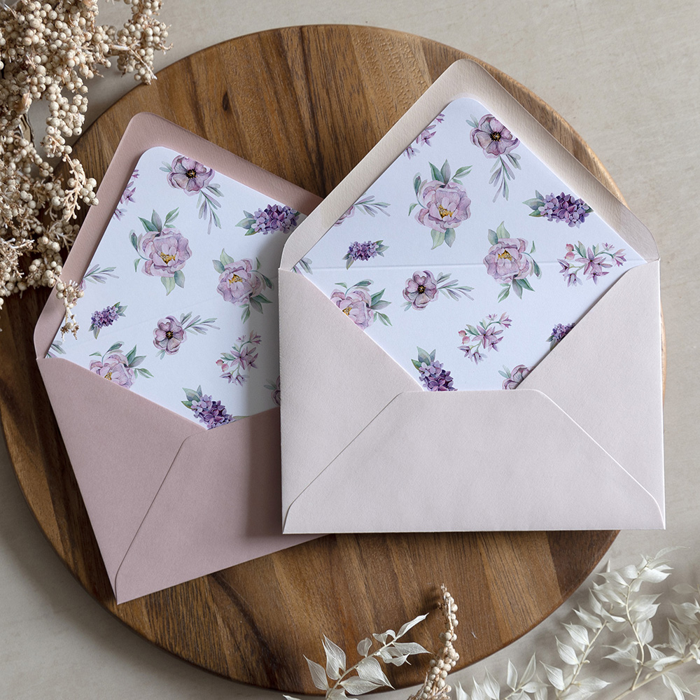 'Henrietta Dawn' Printed Envelope Liner with Envelope