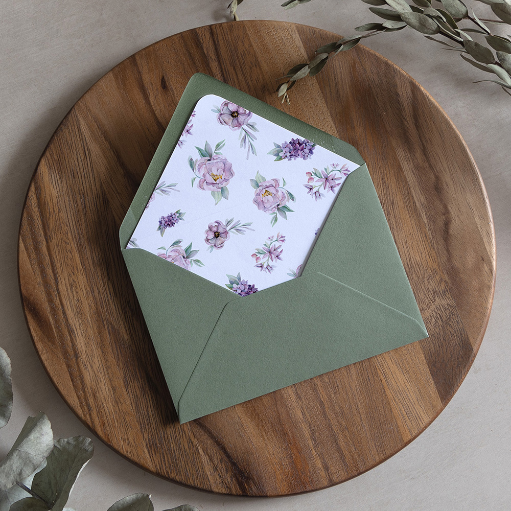 'Henrietta Dawn' Printed Envelope Liner with Envelope