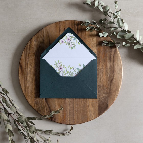 'Imogen Floral' Printed Envelope Liner with Envelope