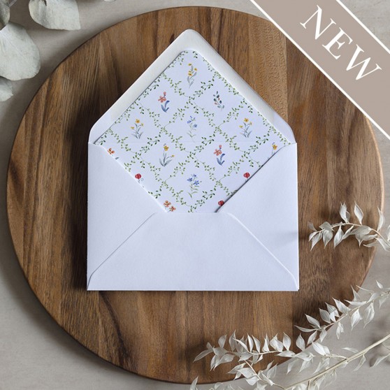 'Love Story LS01' Printed Envelope Liner with Envelope