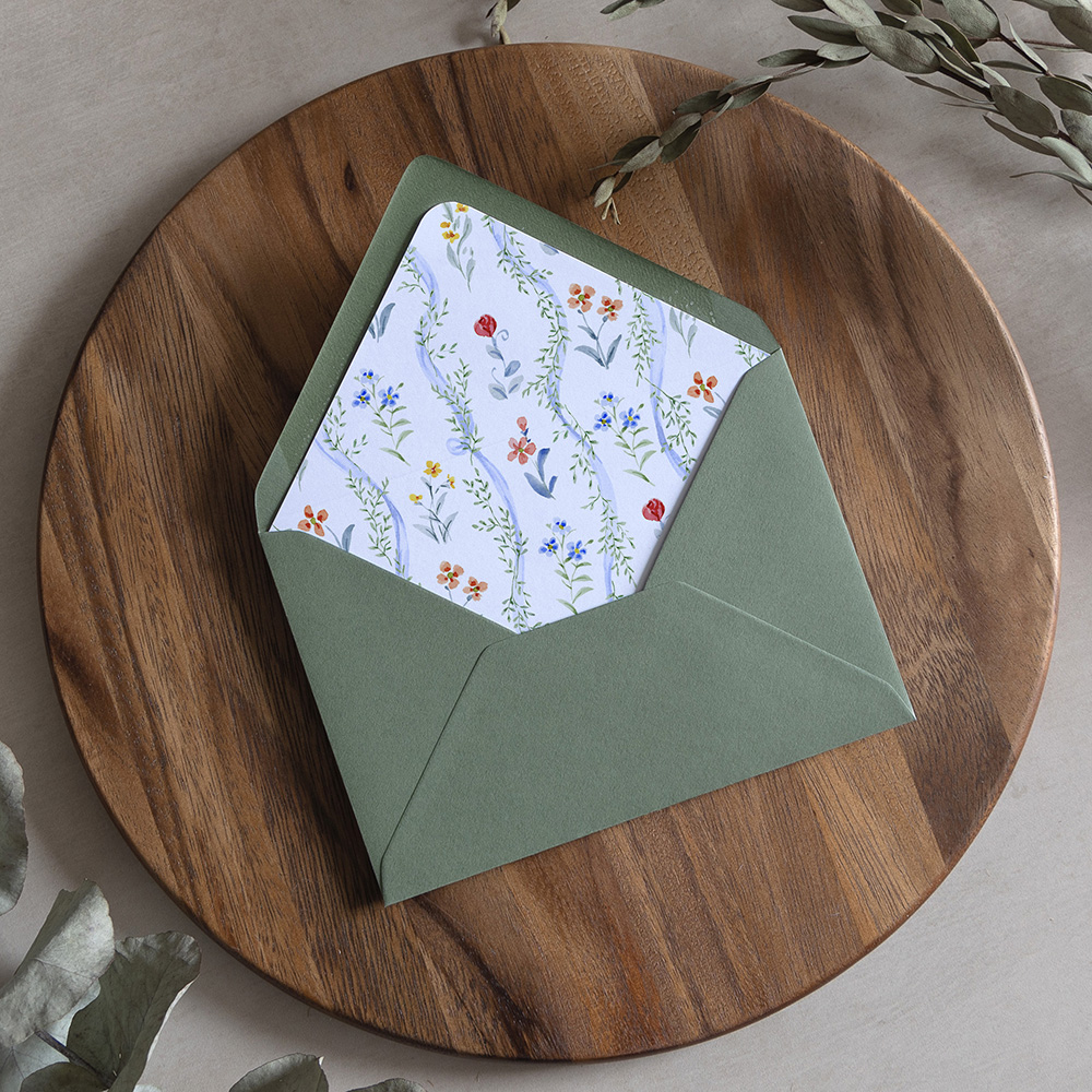 'Love Story LS02' Printed Envelope Liner with Envelope