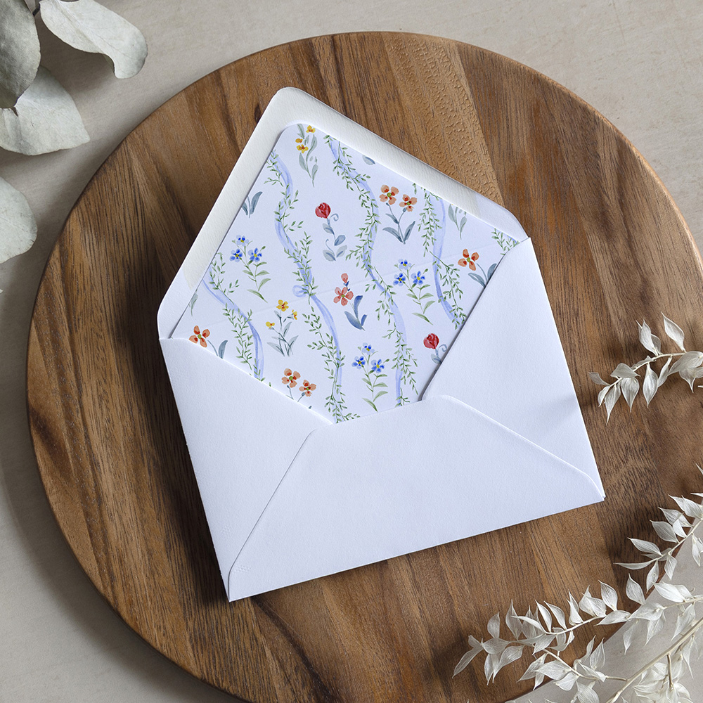 'Love Story LS02' Printed Envelope Liner with Envelope