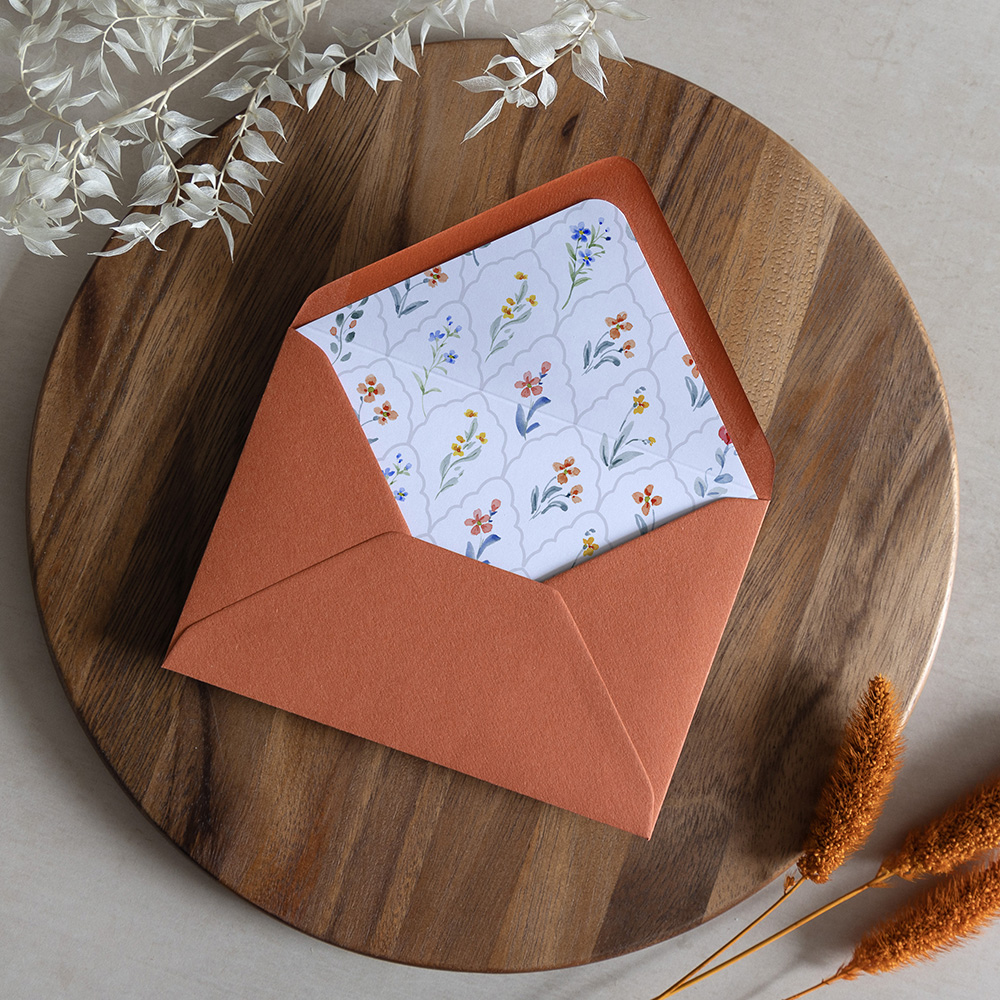 'Love Story LS03' Printed Envelope Liner with Envelope