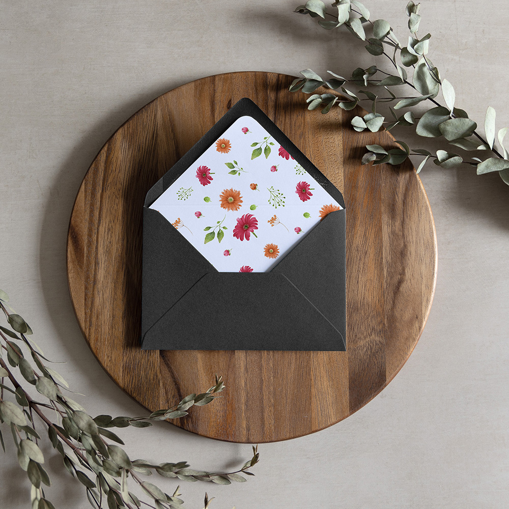 'Matilda' Printed Envelope Liner with Envelope