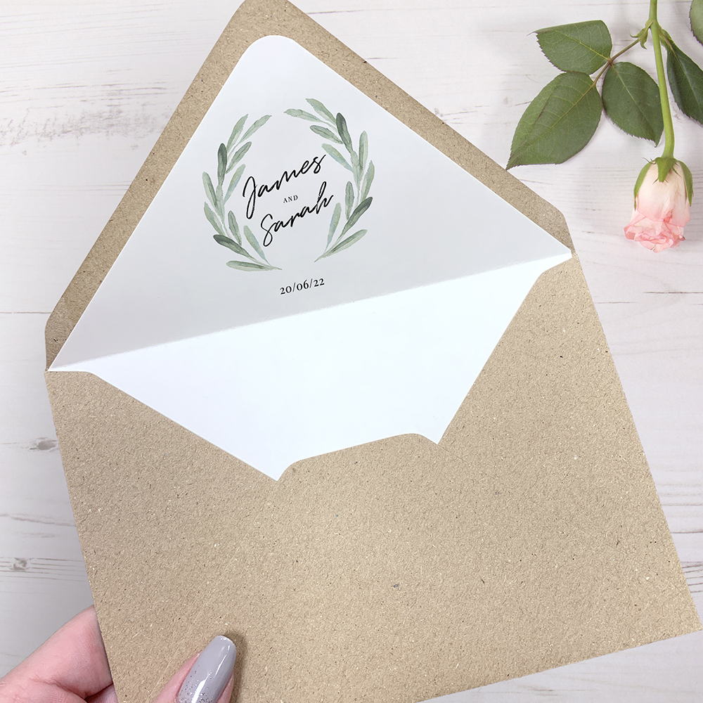 'Olive' Standard Thank You Card