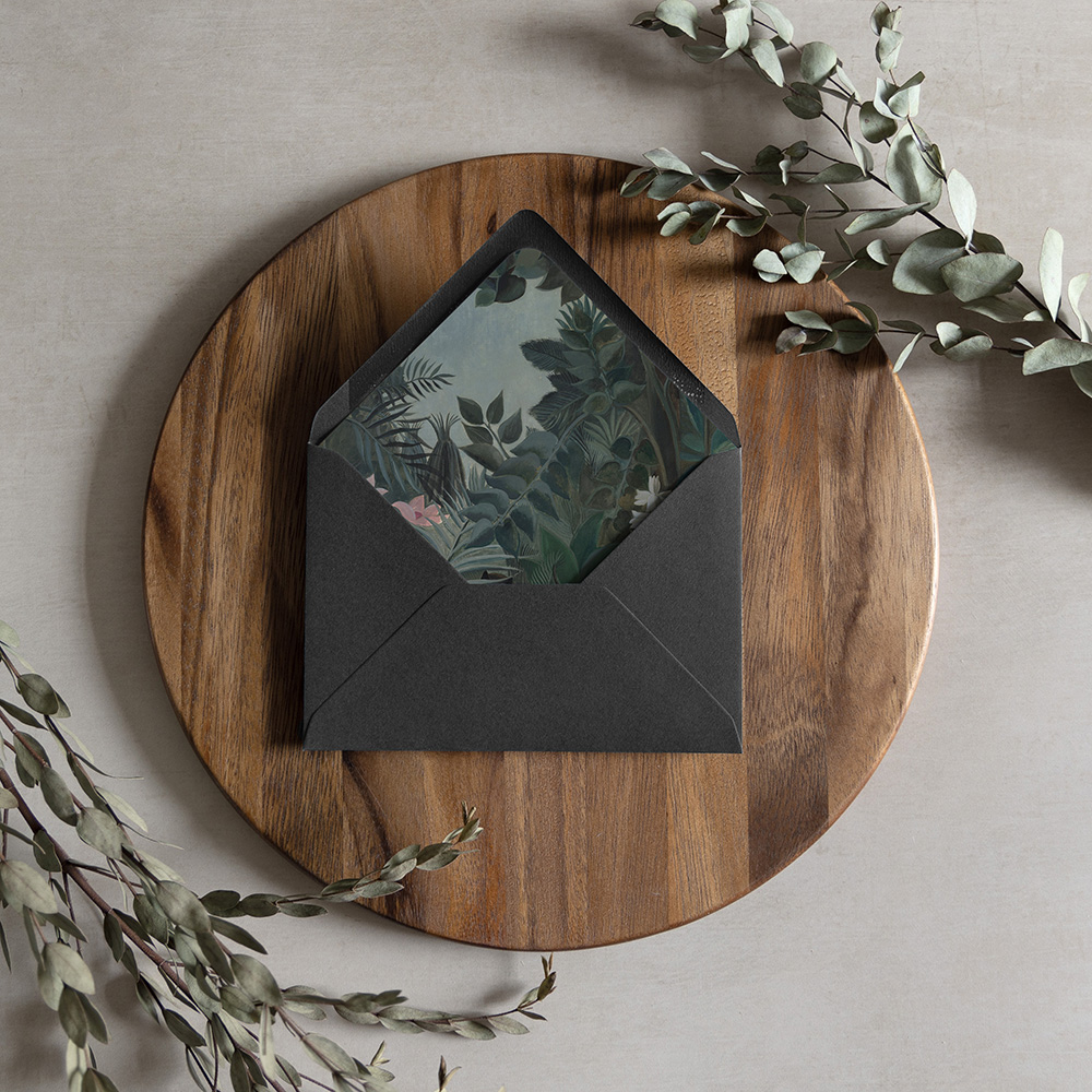 'Tropique' Printed Envelope Liner with Envelope