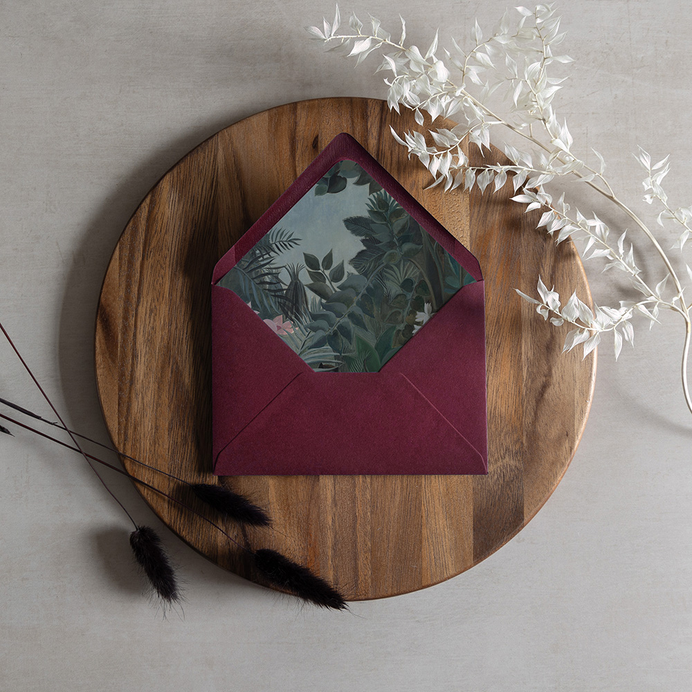 'Tropique' Printed Envelope Liner with Envelope