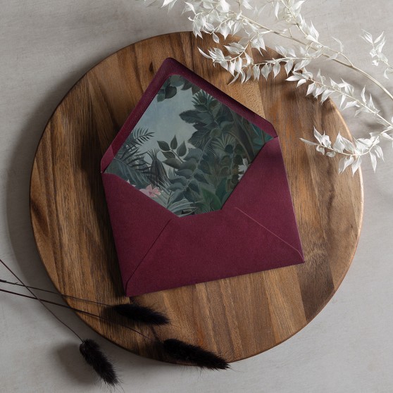 'Tropique' Printed Envelope Liner with Envelope