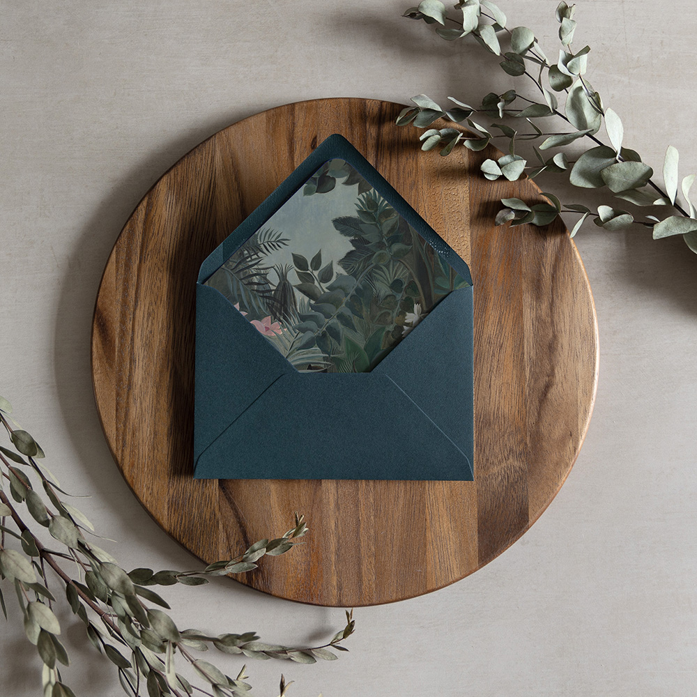 'Tropique' Printed Envelope Liner with Envelope