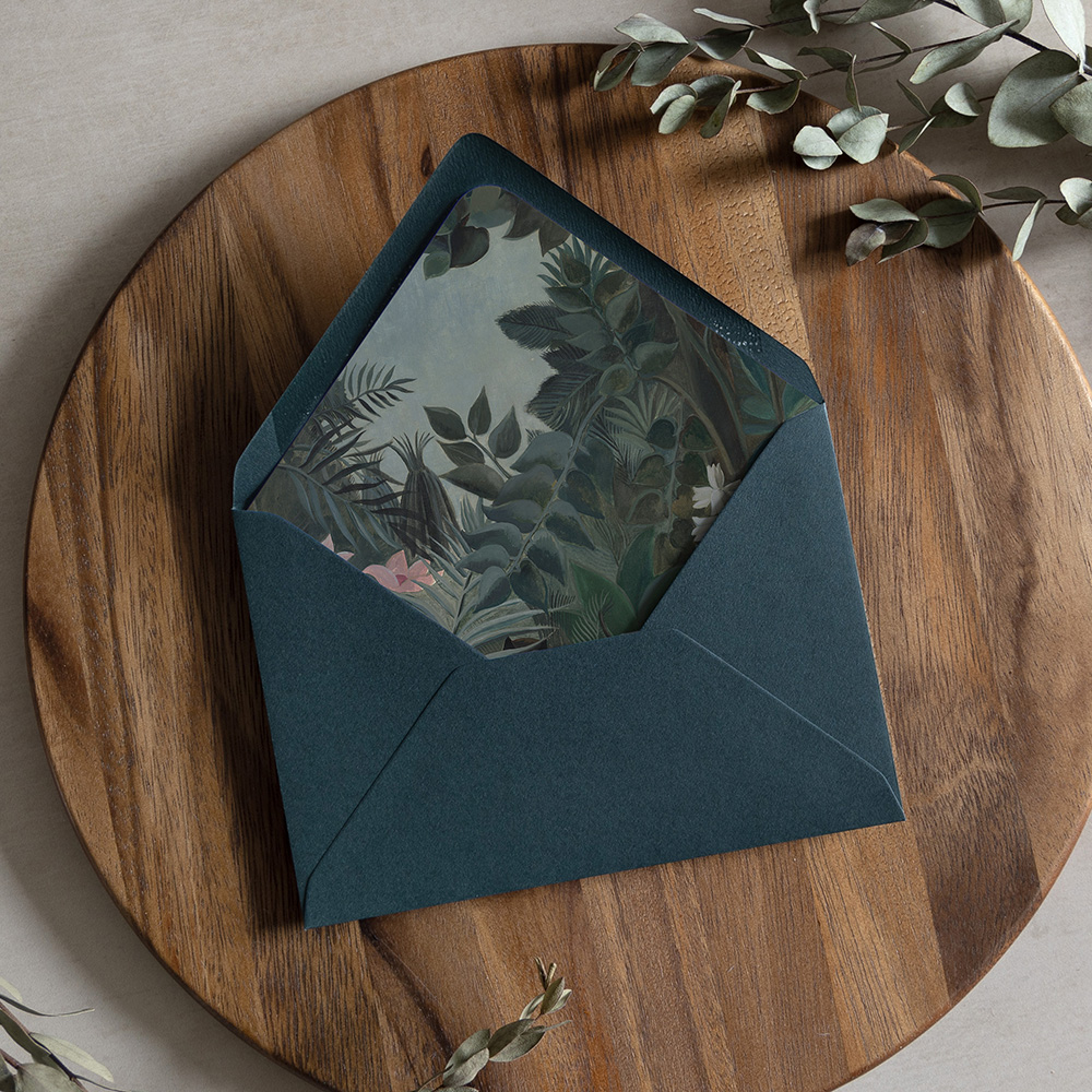 'Tropique' Printed Envelope Liner with Envelope