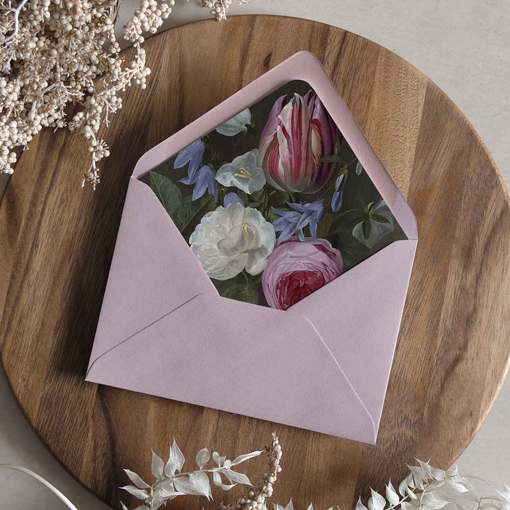 'Versailles' Printed Envelope Liner with Envelope