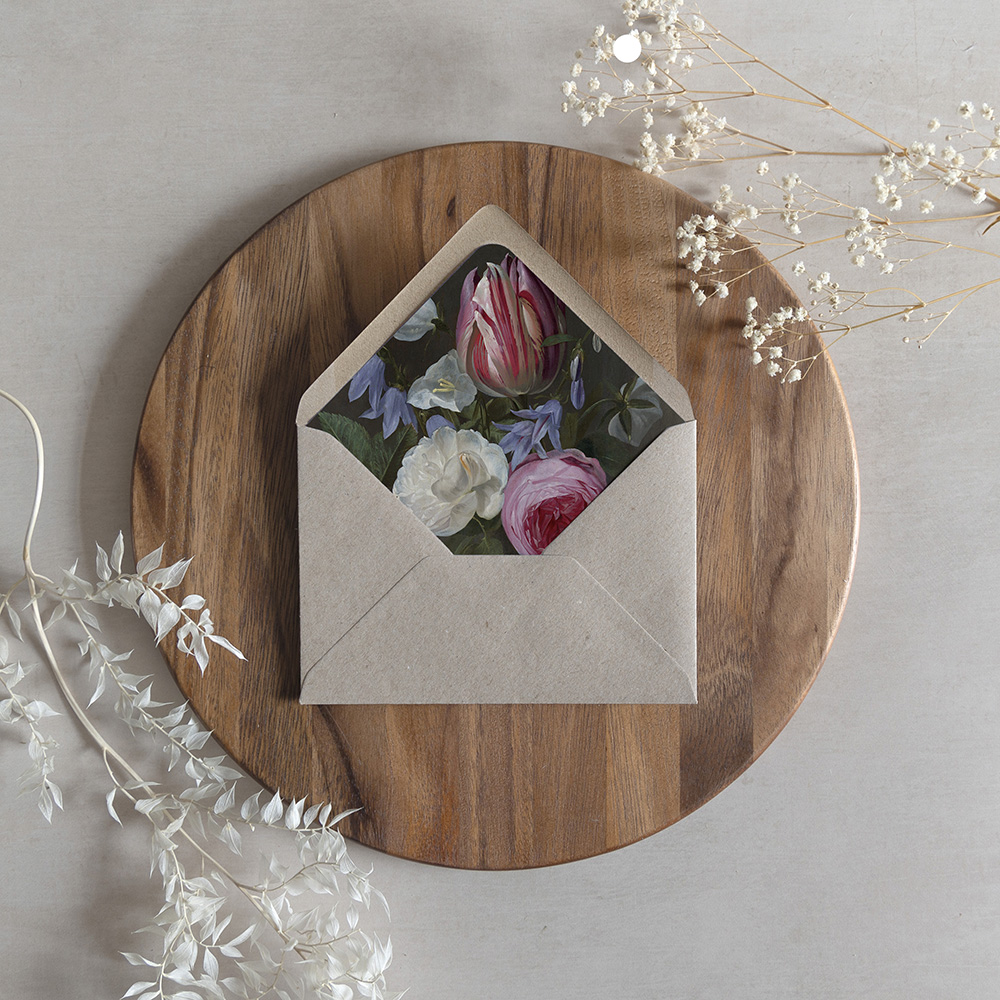 'Versailles' Printed Envelope Liner with Envelope