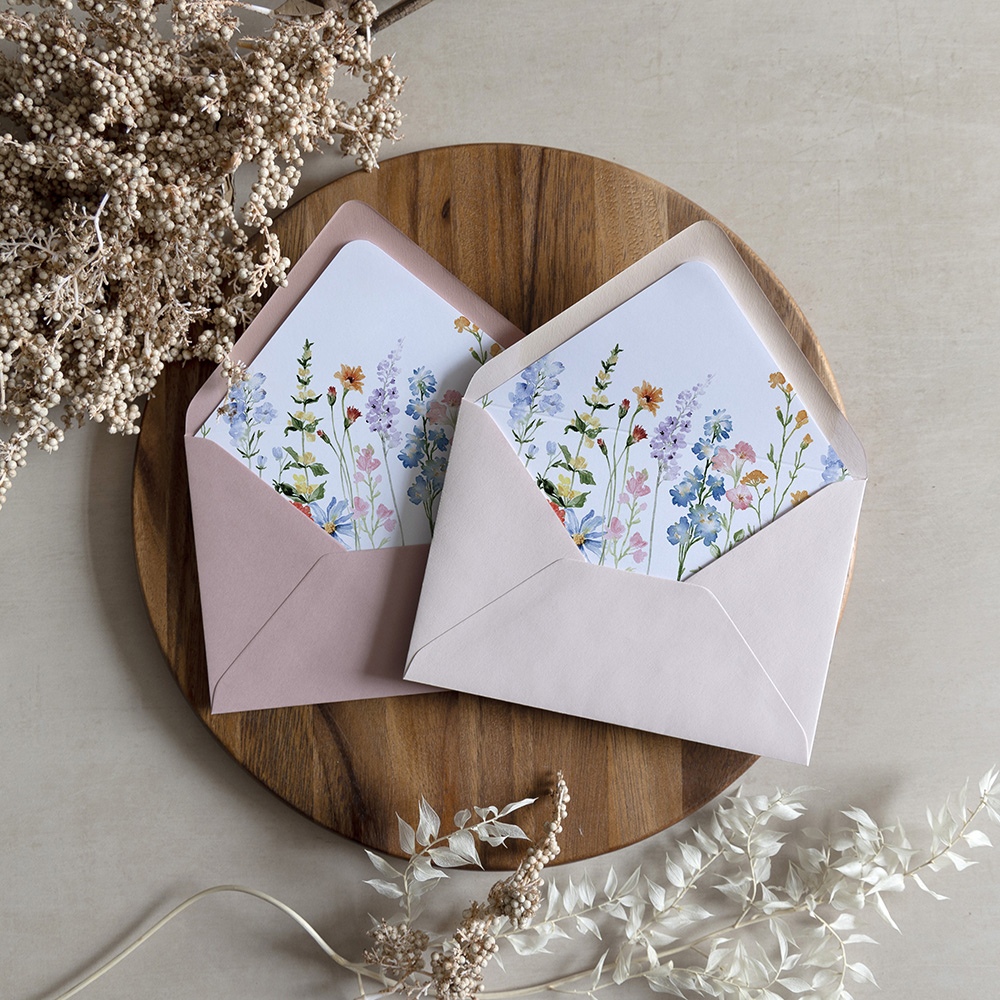 'Wildflower Garden' Standard Wedding Invitation