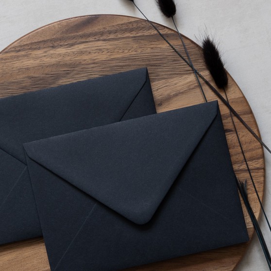 Blank Black Envelopes