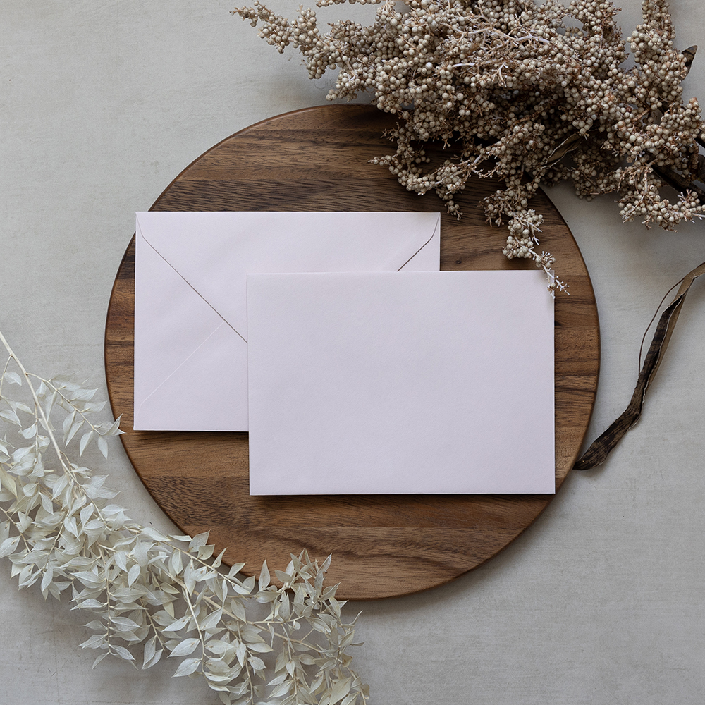 Blank Blush Pink Envelopes