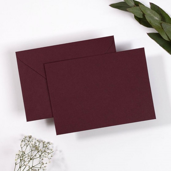 Blank Claret Envelopes