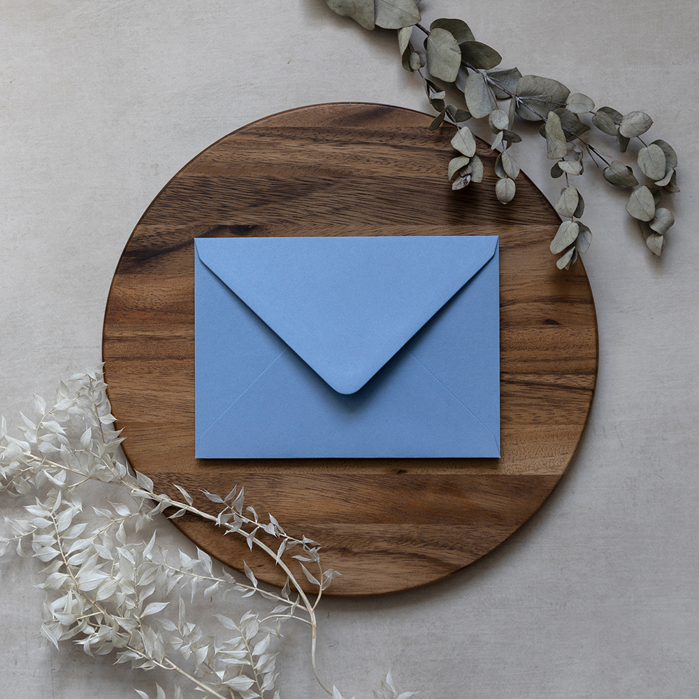 Blank Cornflower Blue Envelopes