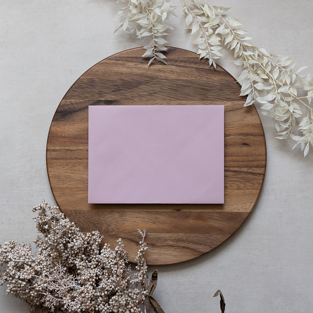 Blank Dusky Pink Envelopes