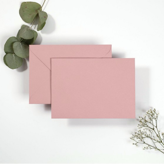 Blank Dusky Pink Envelopes